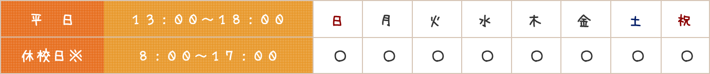 ご利用時間（図）